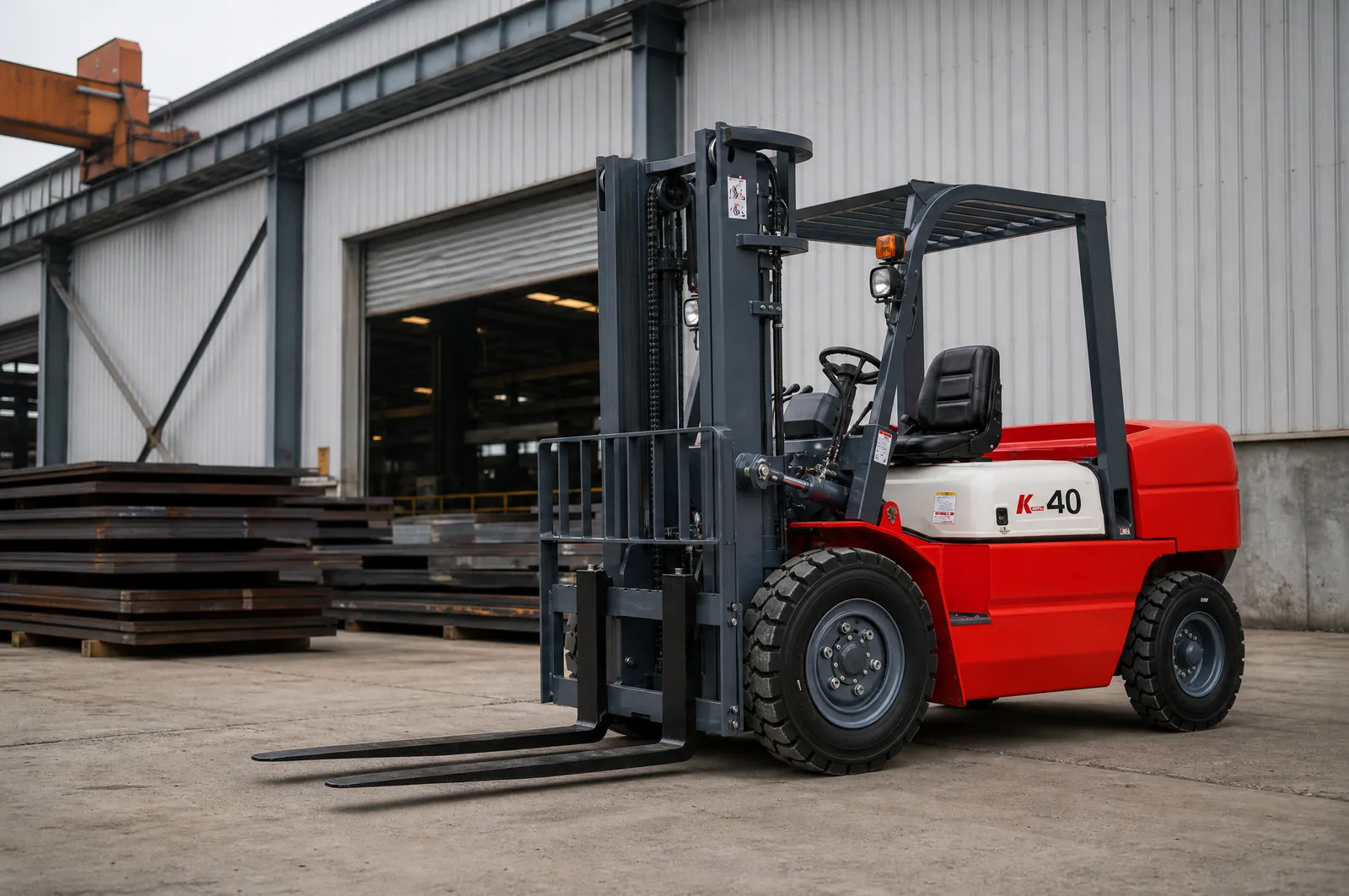 CPC(D)25 2.5 t diesel forklift working in factory