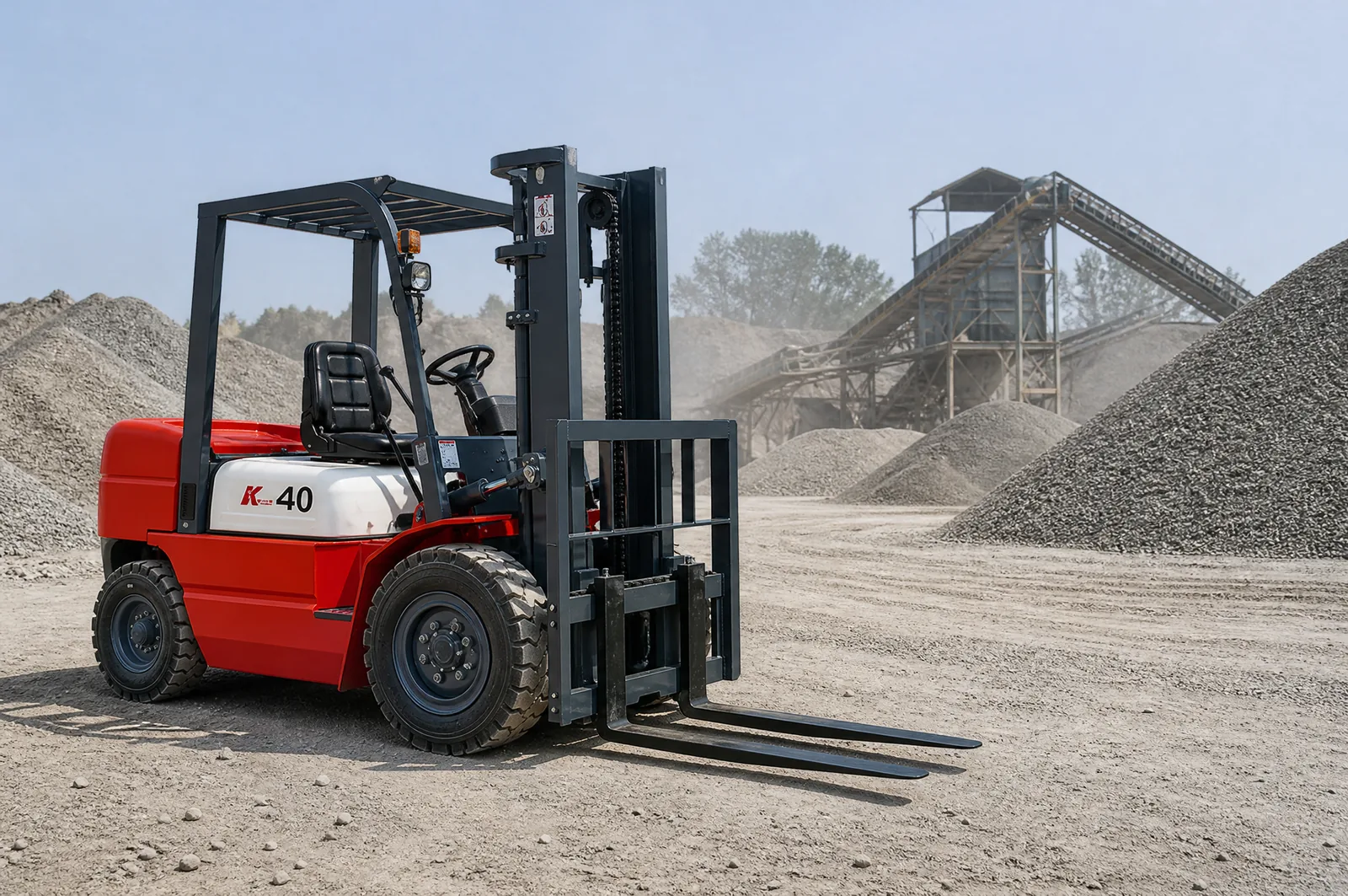 CPC(D)30 3 t diesel forklift working in quarry